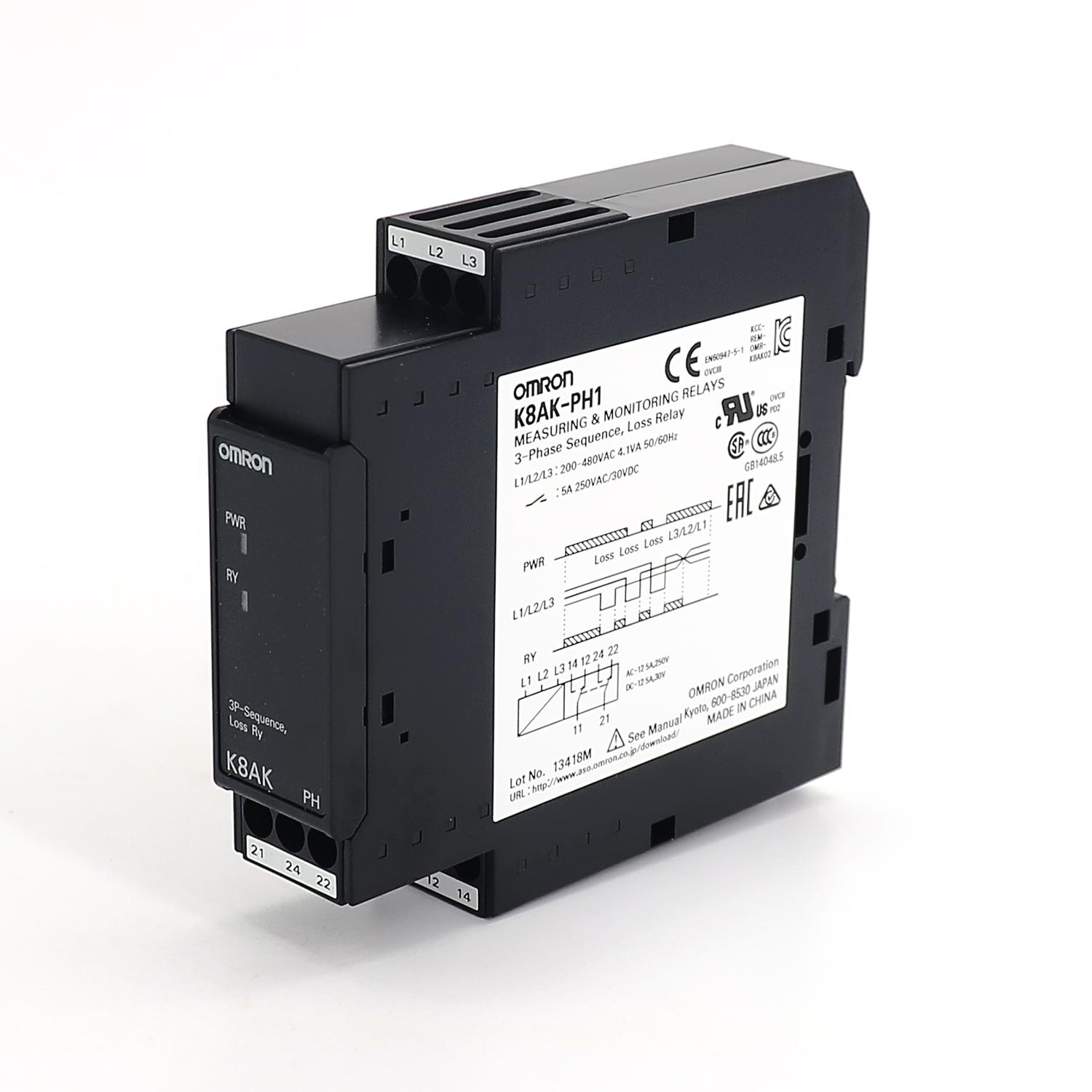 OMRON 欧姆龙 温度报警器 K8AK-TH12S 24VAC/DC