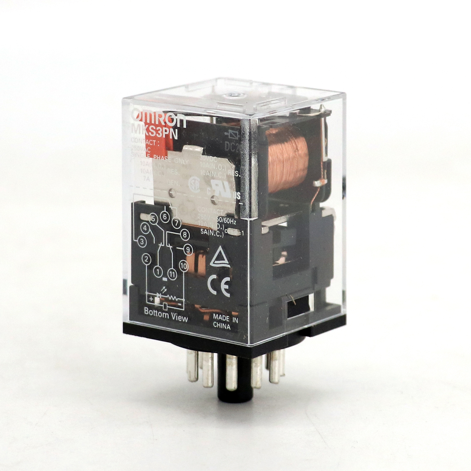 OMRON 欧姆龙 小型功率继电器 MKS2XTN-11 AC200
