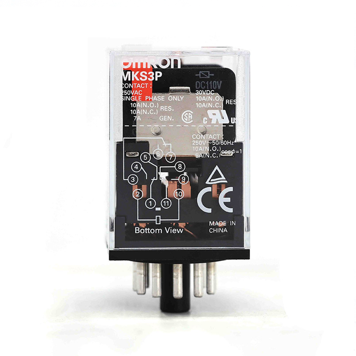 OMRON 欧姆龙 小型功率继电器 MKS2XTN-11 AC200