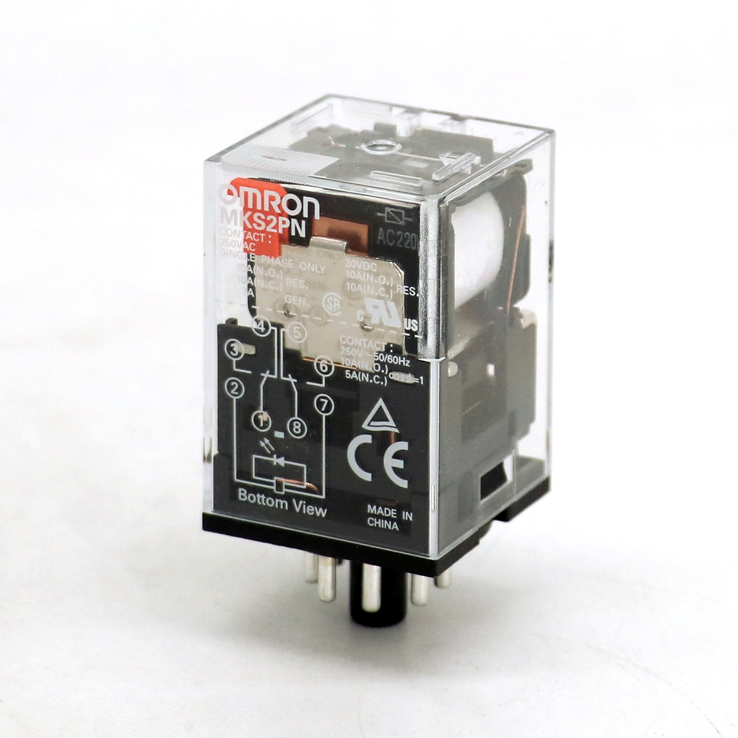 OMRON 欧姆龙 小型功率继电器 MKS2XTN-11 AC200