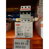 ABB SH200系列微型断路器 SH203-D10