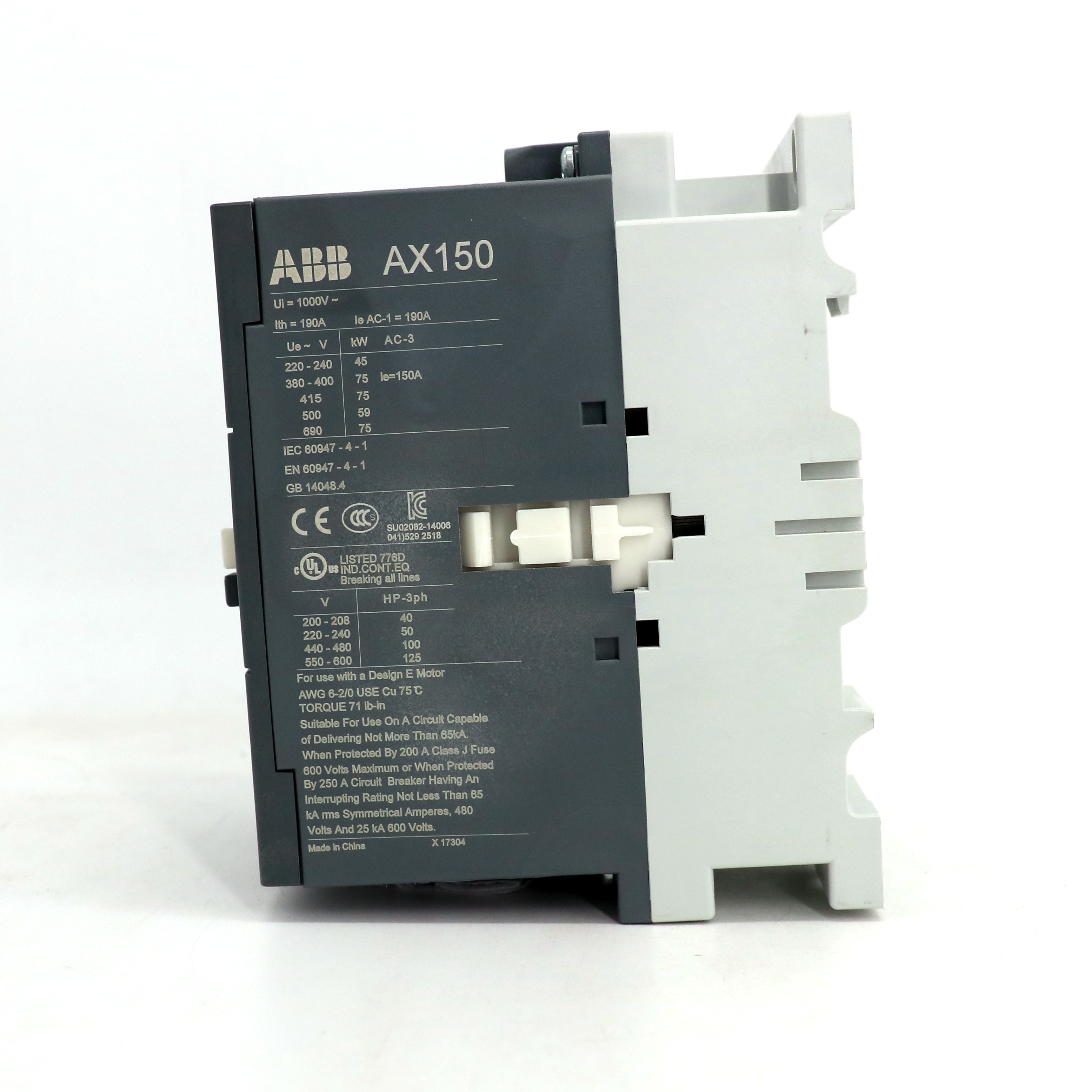 ABB 交流接触器 AX150-30-11-83*48V 50/60Hz