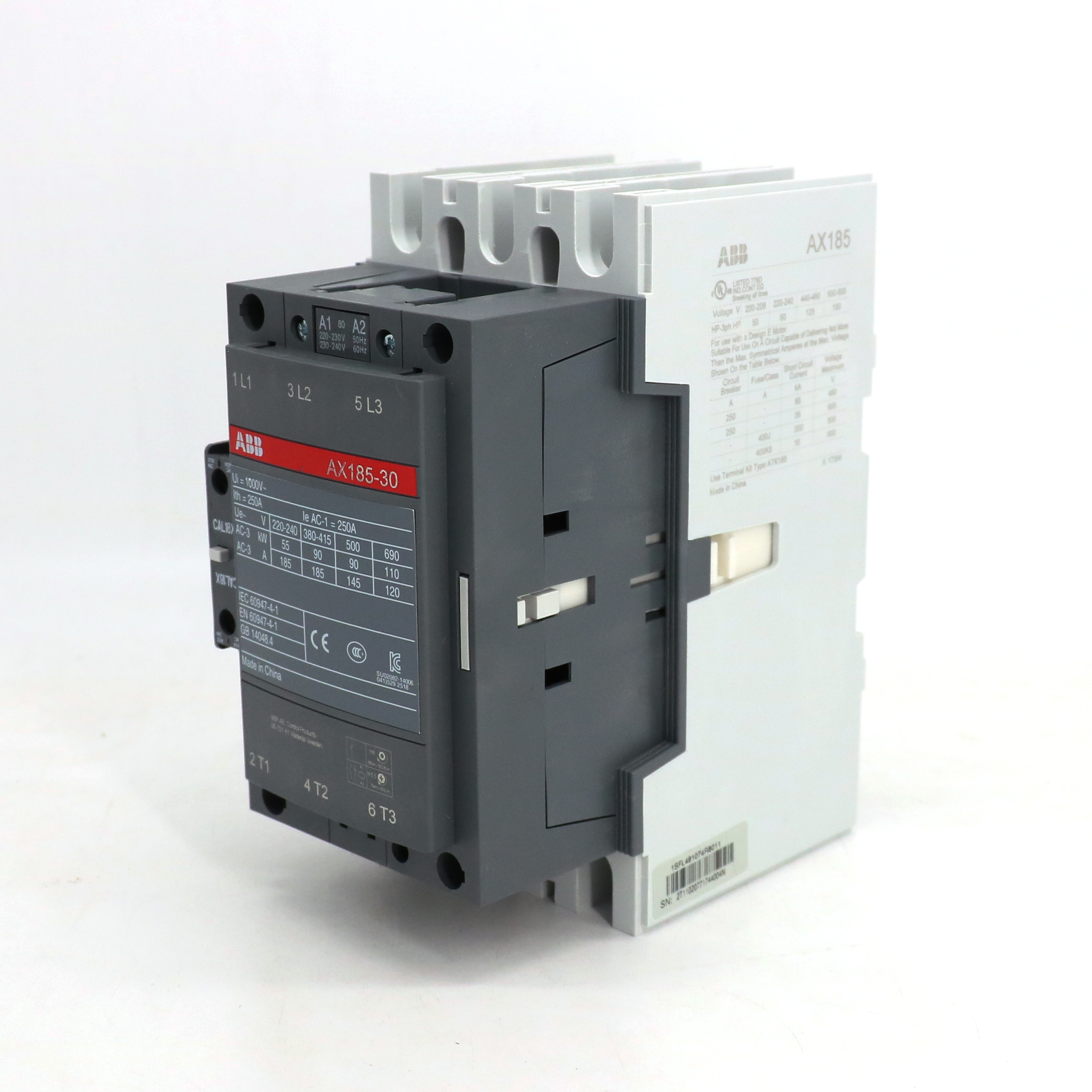 ABB 交流接触器 AX185-30-11-88*230-240V50Hz/240-260V60Hz