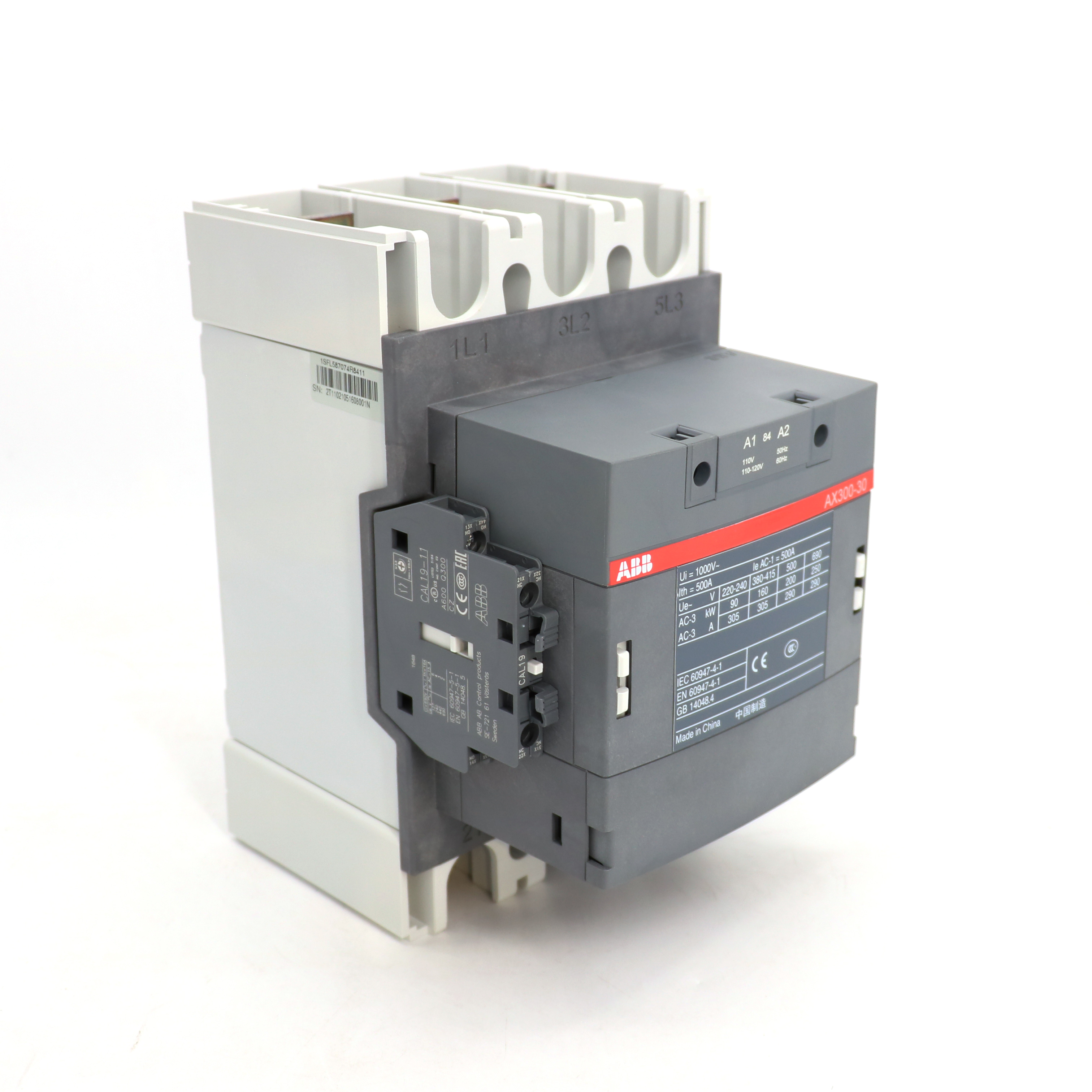 ABB 交流接触器 AX300-30-11-86*400-415V50Hz/415-440V60Hz