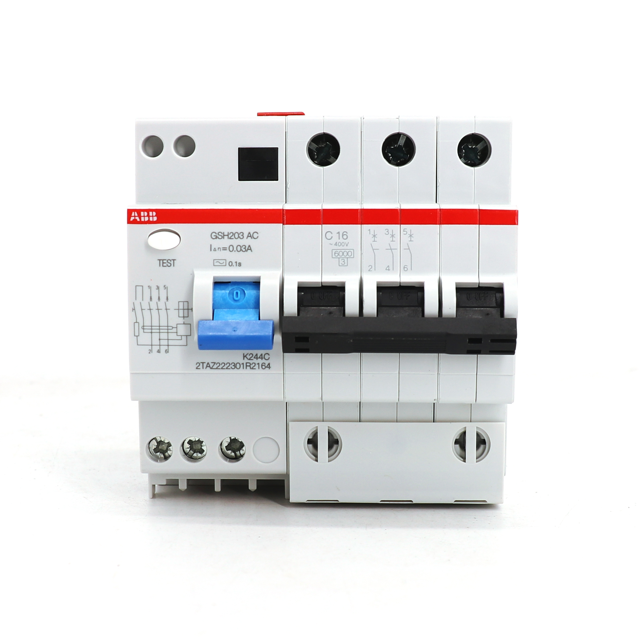 ABB GSH200剩余电流动作断路器GSH203 A-B13/0.03