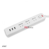 ABB 插排 五位五孔带总控带灯10A AF606