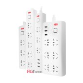 ABB 插排 五位五孔带总控带灯10A AF606